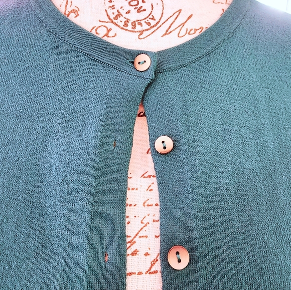 Boden Teal Green Cropped Cardigan S - Picture 2 of 10